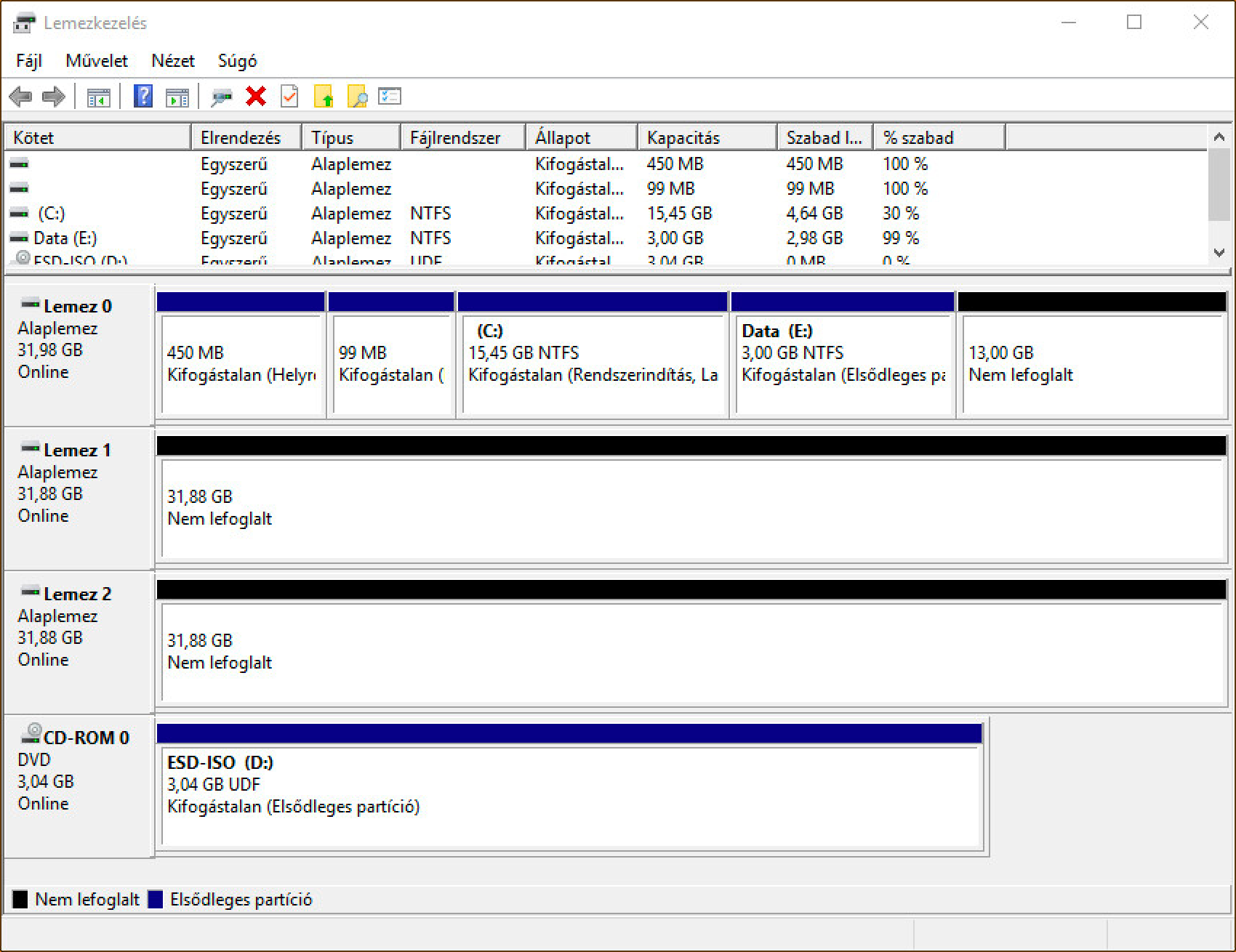 Windows disk kezelés 14